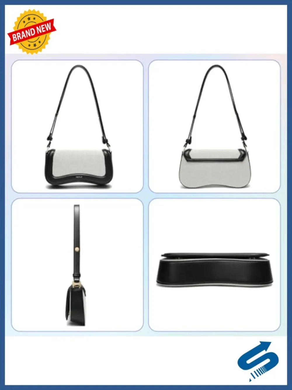 Waterproof Leather Crossbody Purse Small Hobo Bag Shoulder Handbag Clutch for